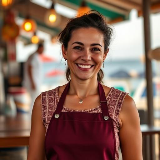 Mariana Ortiz, dueña o dueño de Mariscos Puerto Azul, Mazatlán